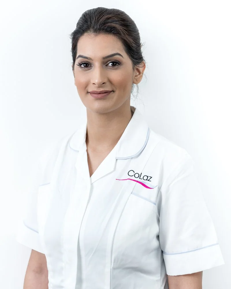 Alaiyka Parvez in the CoLaz brand uniform, 2018 portrait from the Wembley clinic shoot