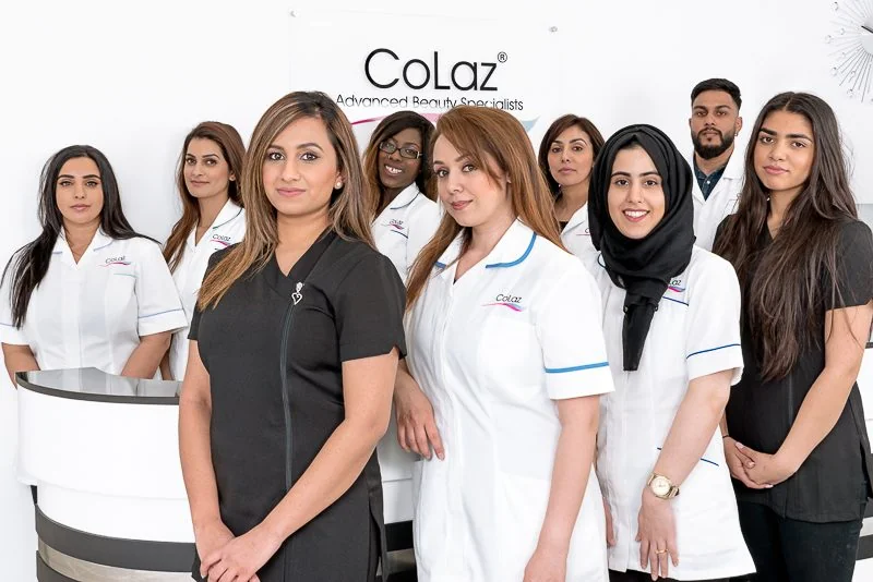 The CoLaz clinical team in uniform
