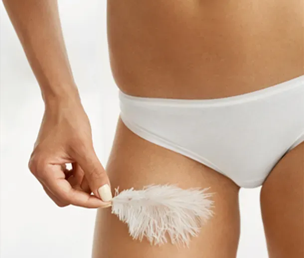 Half legs, half arms, underarms and any bikini